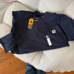 Carhartt Men's Dark Blue Short Sleeve Tee